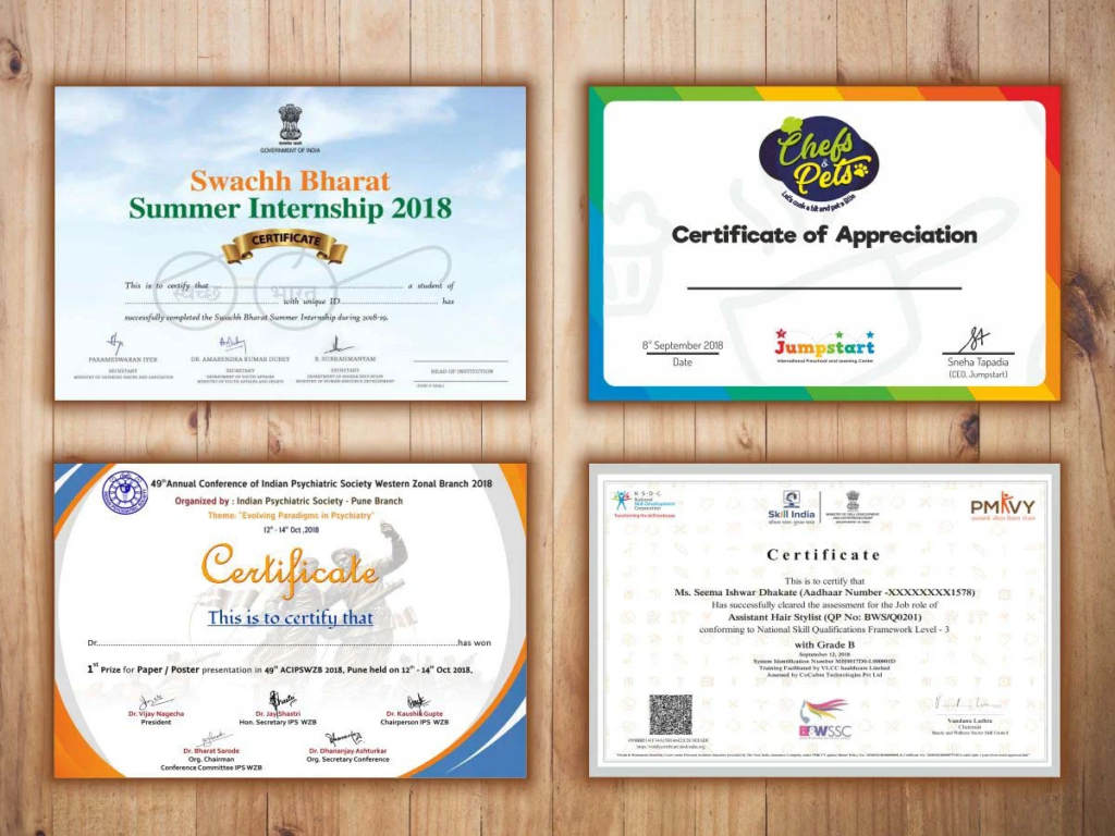 Certificate Printing Soho